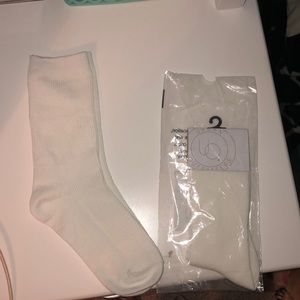 BRAND NEW crew ivory socks